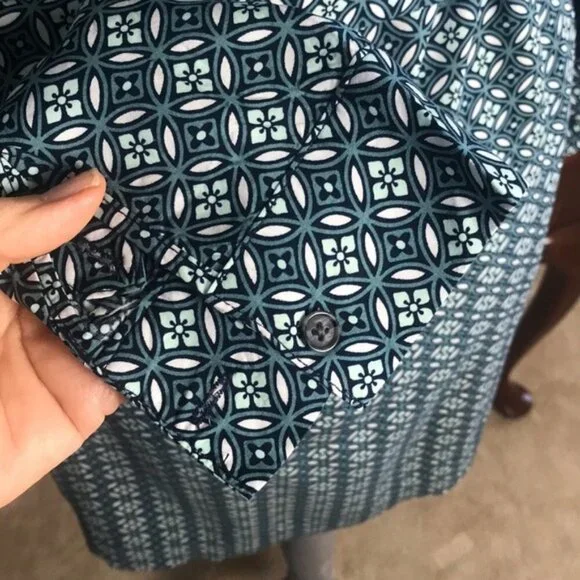 BR Factory Geometric Shirt Dress Size 6 - Picture 5 of 8